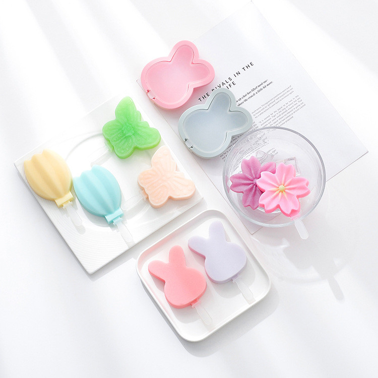 Cute Ice Cube Trays Silicone Cloud Chocolate Mold Wax Melt Molds Easy Release Ice Trays Non-Stick Chocolate Soap Pudding Jello Ice Cube Tray