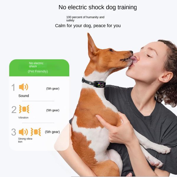 New Arrival Rechargeable Waterproof IP67 Dog Training Collar Smart Ultrasonic Anti-Barking Control Device Eco-Friendly Safe Made