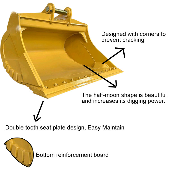 1800mm Cat Hitachi Komatsu Excavator Mud Bucket