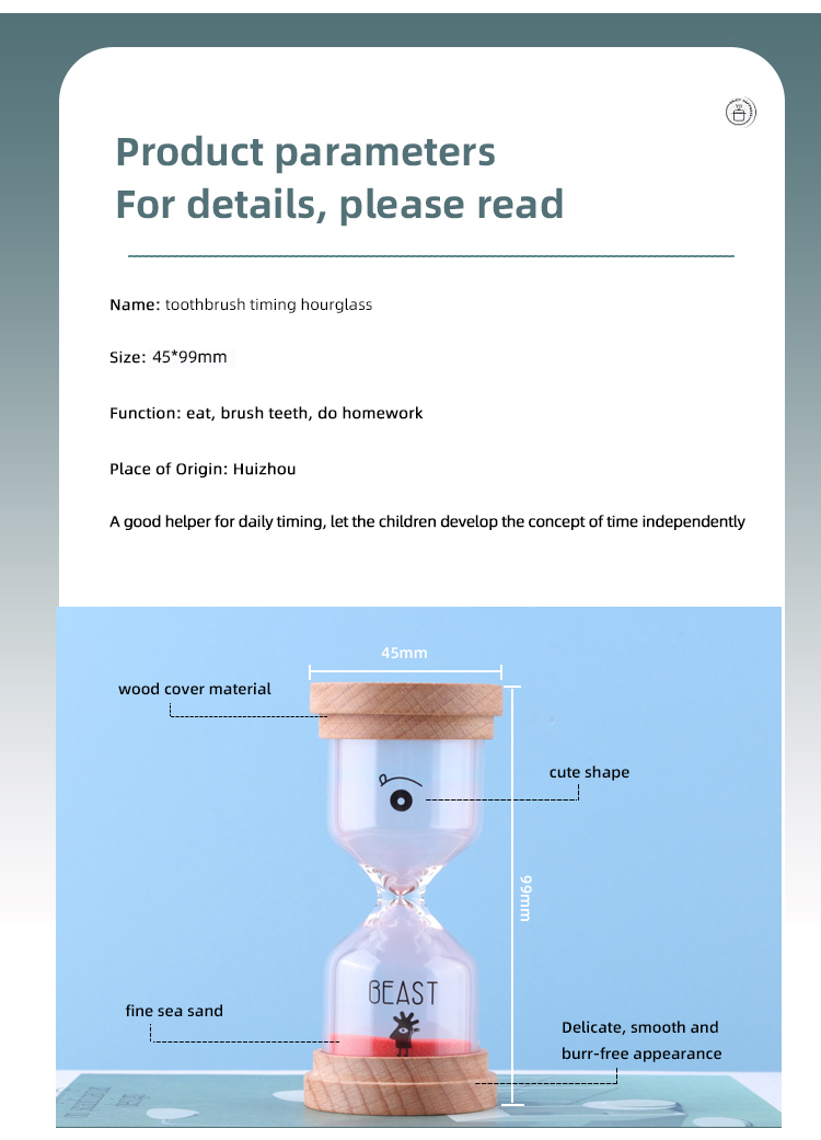 Custom Sand Tea Timer Hourglass , Minimalist Hourglass Decorative
