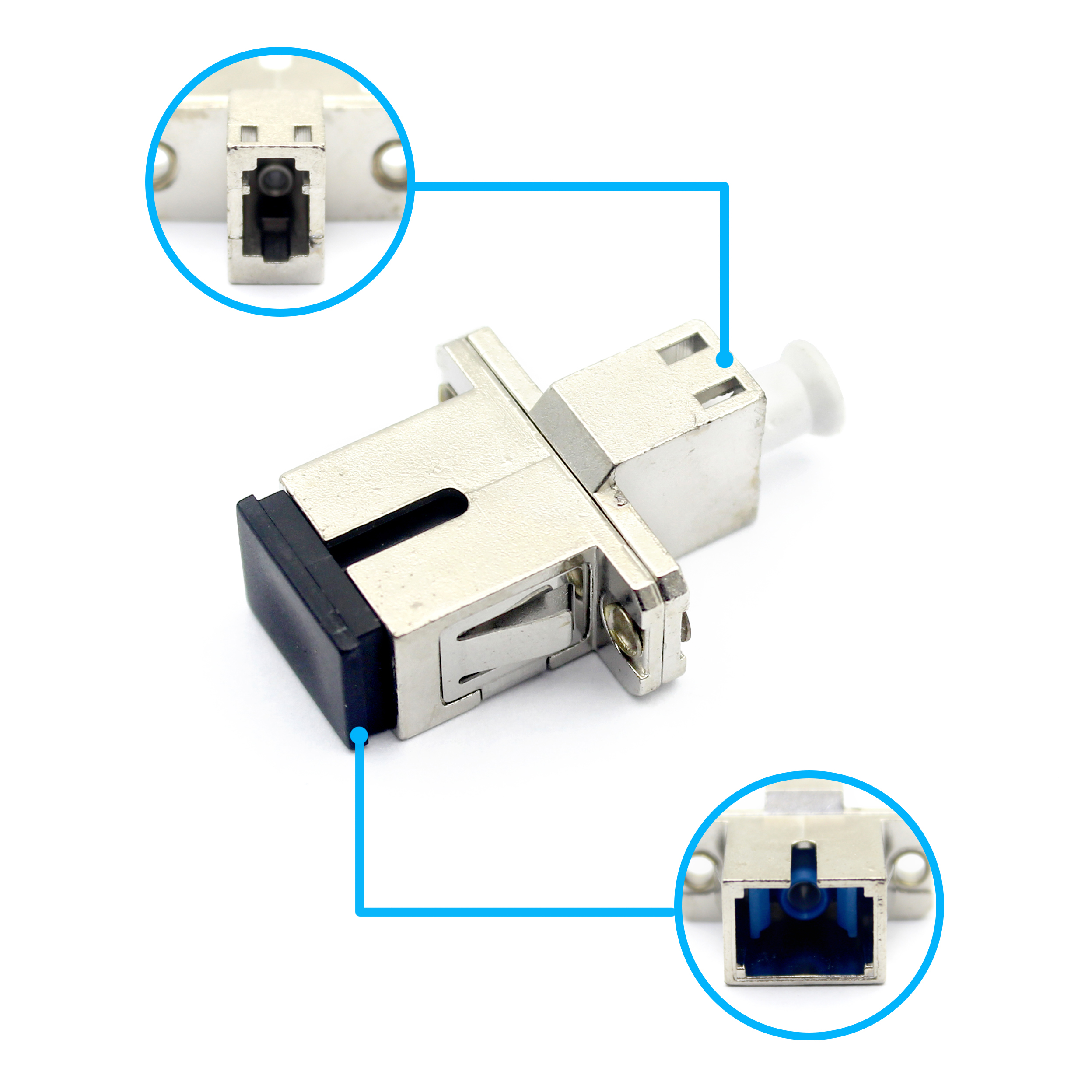 0.2dB Insertion Lose SC APC Single Mode Fiber Adapter for 3G Network Installation