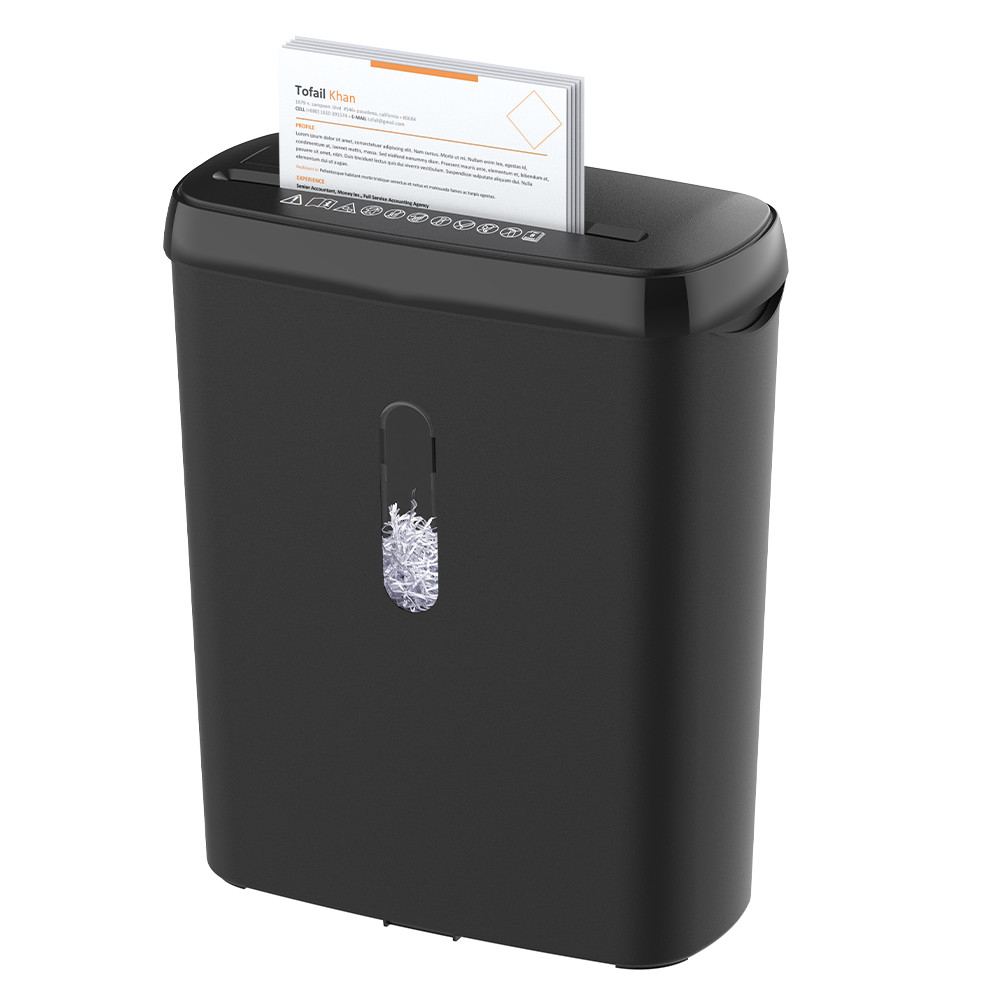 SD108P CD Credit Card 8 Sheets A4 Mini Home Office Electric Document Strip Cut Paper Shredder
