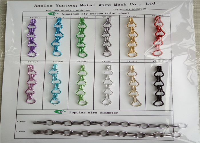 4*4mm Metal Link 2.0mm Chain Door Fly Screen
