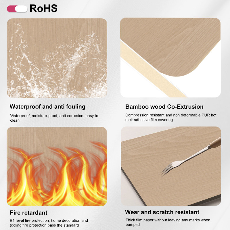 Bamboo Charcoal Wall Board Free Sample Arrival 1220*2440*5/8mm Flame Retardant Bamboo Charcoal Wood Eco-Friendly Decorative Fireproof Bamboo Fiber
