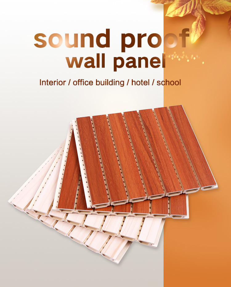 Waterproof Wood Plastic Composite WPC Sound Absorbing Panels OEM