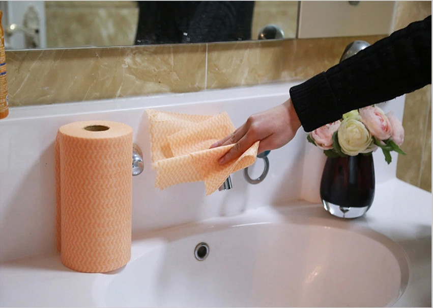 Disposable Spunlace Nonwoven Wipes Cleaning Wipes With Different Color