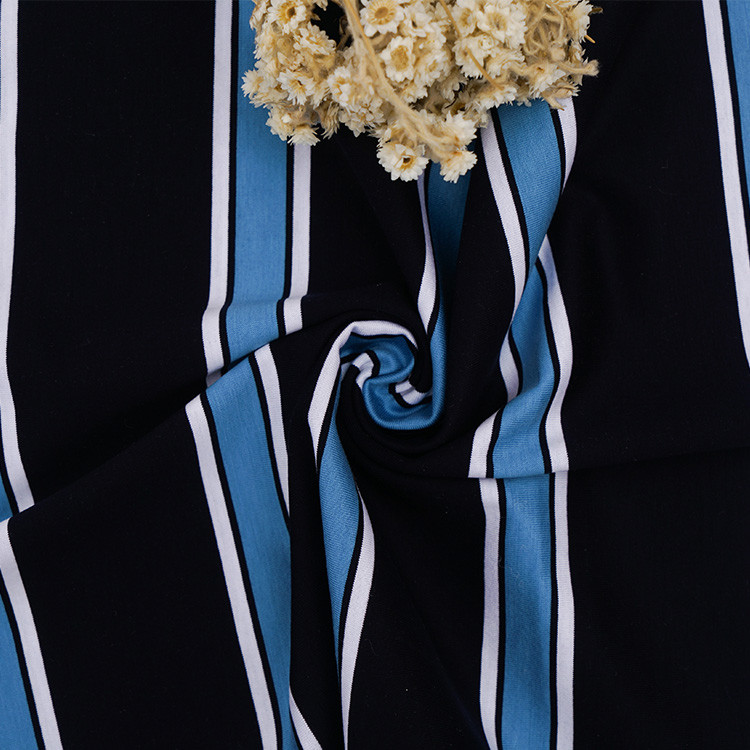 100% Cotton Single Jersey Fabric Yarn Dyed 175gsm For Business Attire