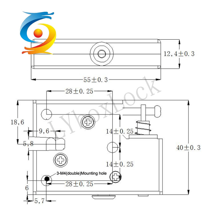 OEM Electric Latch Lock Anti Pry Electromagnetic Lock DC 12V