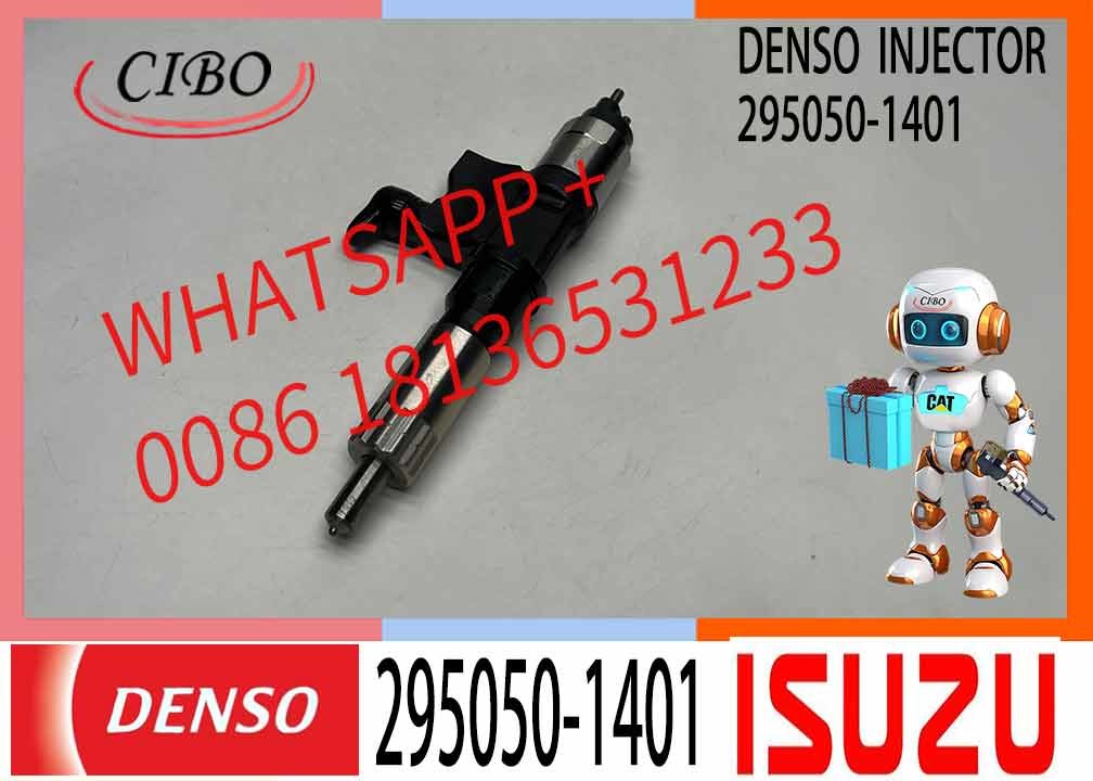 6X Fuel Injector assy 295050-1401 8-982384263-1 Fits for Isuzu Diesel Diesel Engine 4HK1 6HK1 Excavator ZX250-5A