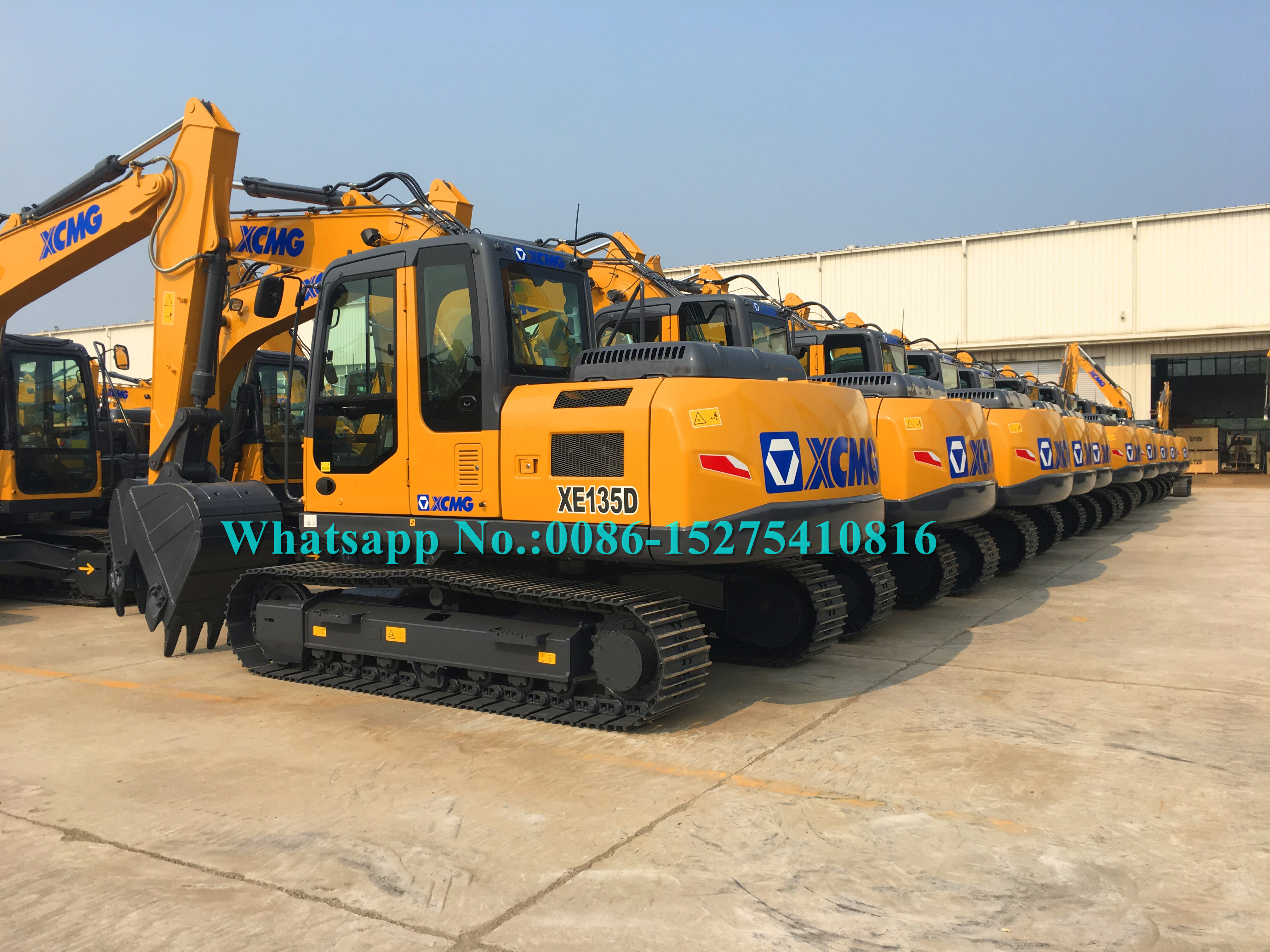 72.7kw Heavy Digging Machinery ,13 Ton Excavator With 0.4 M3 Bucket Capacity XE135D