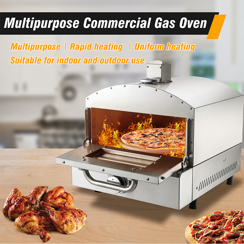 Grill Size 340*320mm Gas Pizza Oven for Camping Garden Party Baking Delicious Pizzas