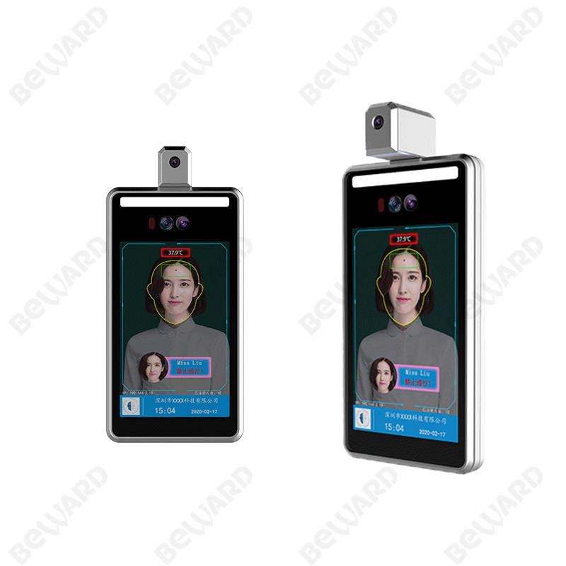 Biometric 1920x1080 Face Recognition Temperature Reader 400cd/m2