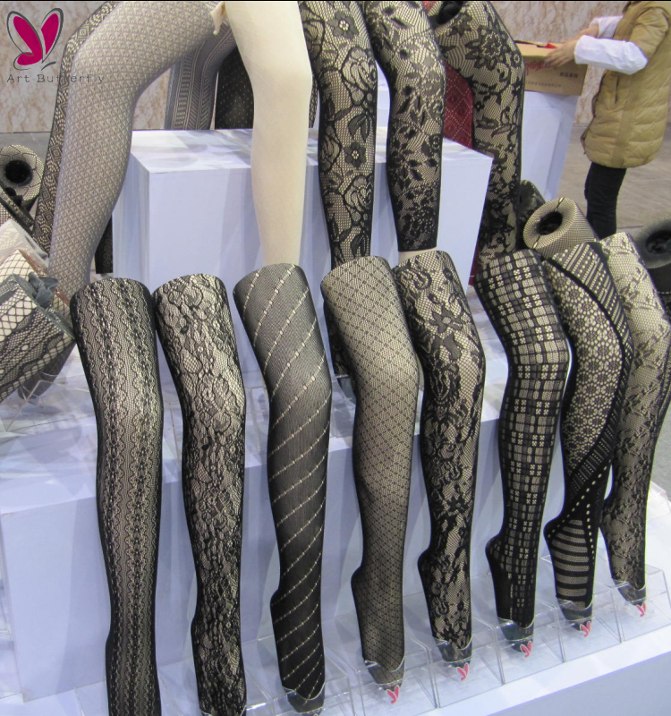 Party Girls Fish Net Black Panty Hose Multiple Shape Customized Service
