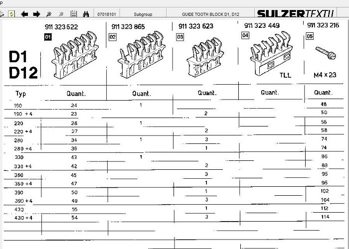 Guide Tooth Block 6/6 Weaving Loom Spare Parts Sulzer Pu Tw11 P7100 P7200 P7300