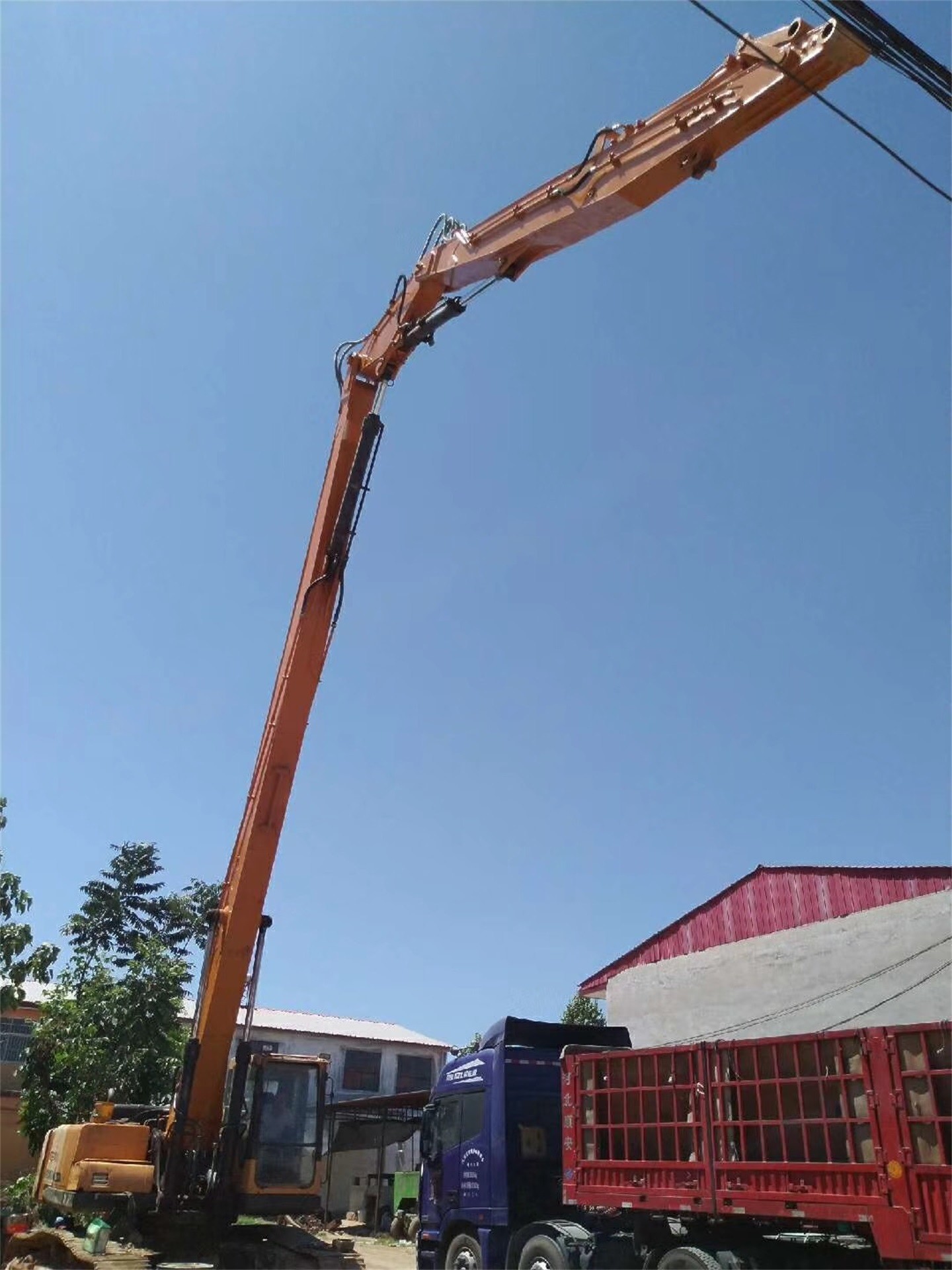 Sturdy PC450 Excavator Long Reach Boom , Multipurpose Demolition Extension Arm