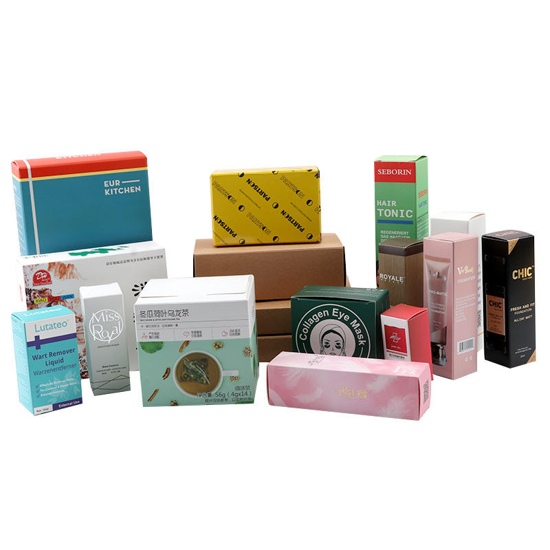 Matt Lamination Cosmetic Packaging Box Recycled Relief Pattern Lip Gloss Packaging Box