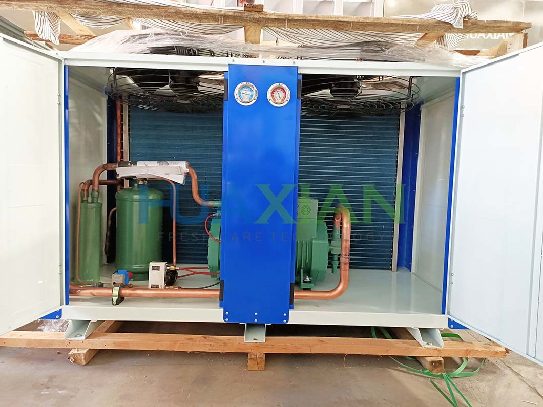 Medium Temperature Cold Storage Room 100mm Panel With Chiller Unit