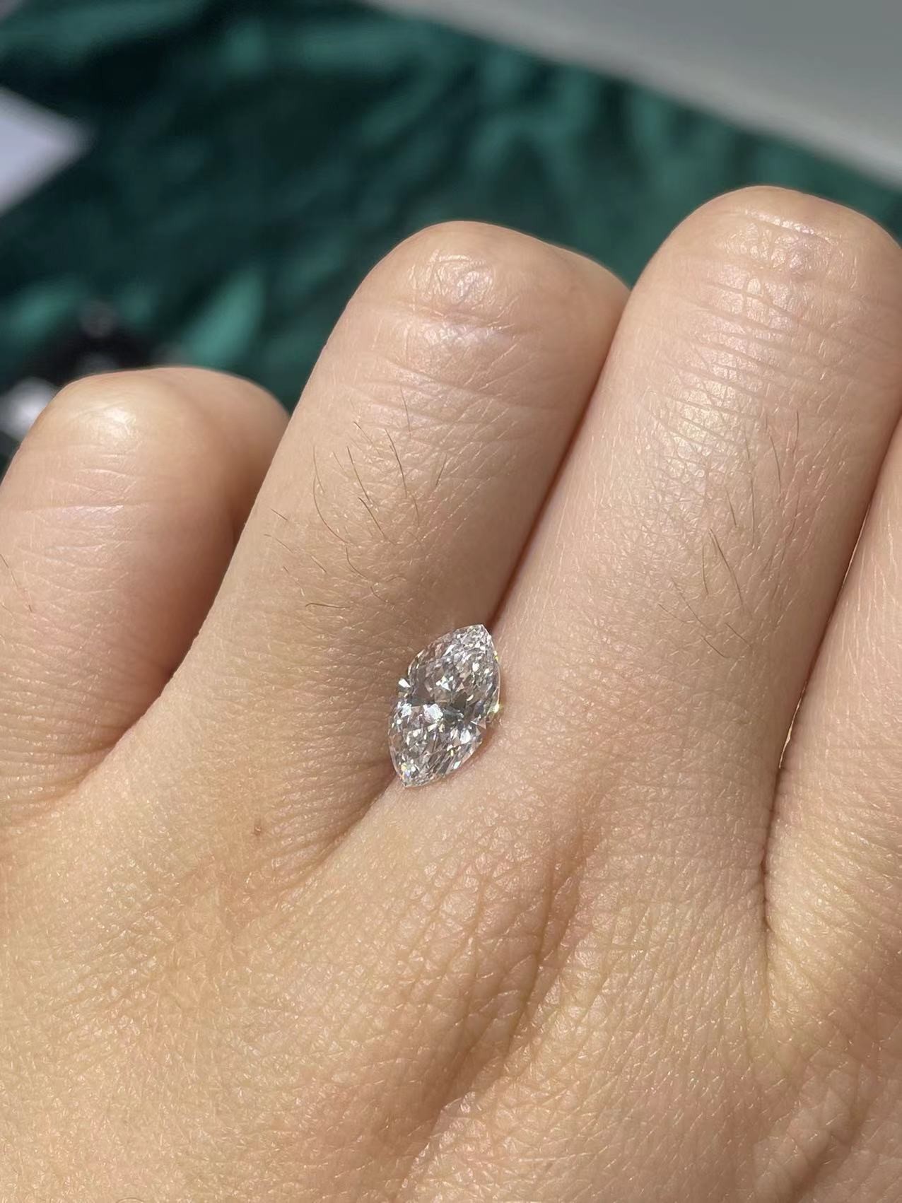 4.59ct Synthetic CVD White Marquise Shaped Diamonds Excellent Cut