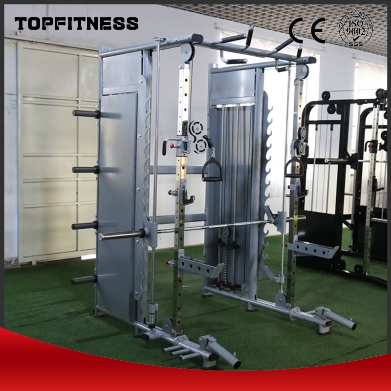 Commercial Use Fitness Equipment Pin Loaded Multi-Function Device Smith Machine