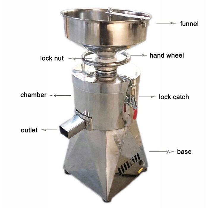 15kg/H 50hz Small Peanut Butter Making Machine Sesame Ginger Garlic Paste 1PH