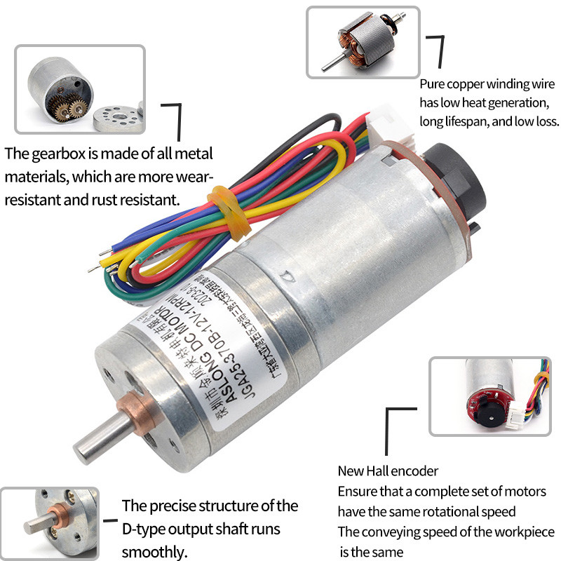 65mm Wheel Coupling Kit Encoder Gear Motor 170RPM For DIY Robot Car