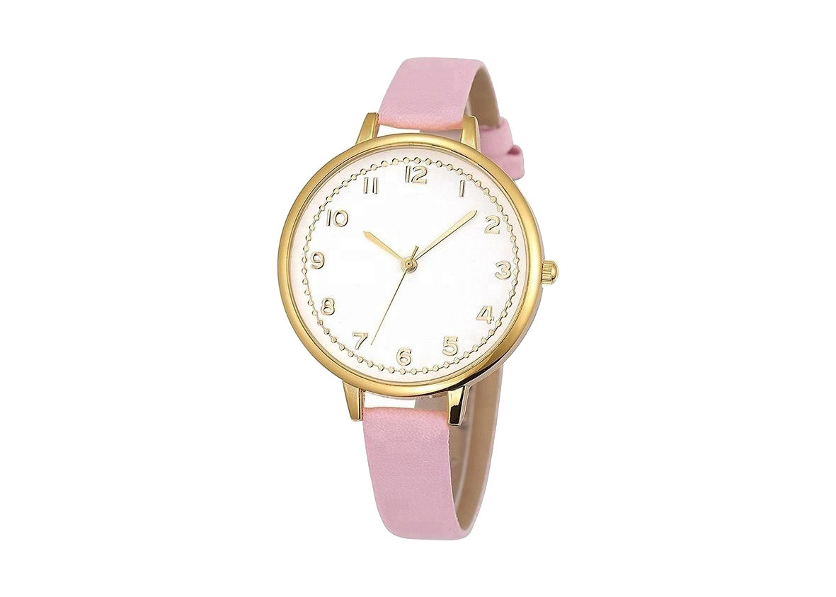 Genuine Leather Timeless Stainless Steel Women Watches Water Resistant