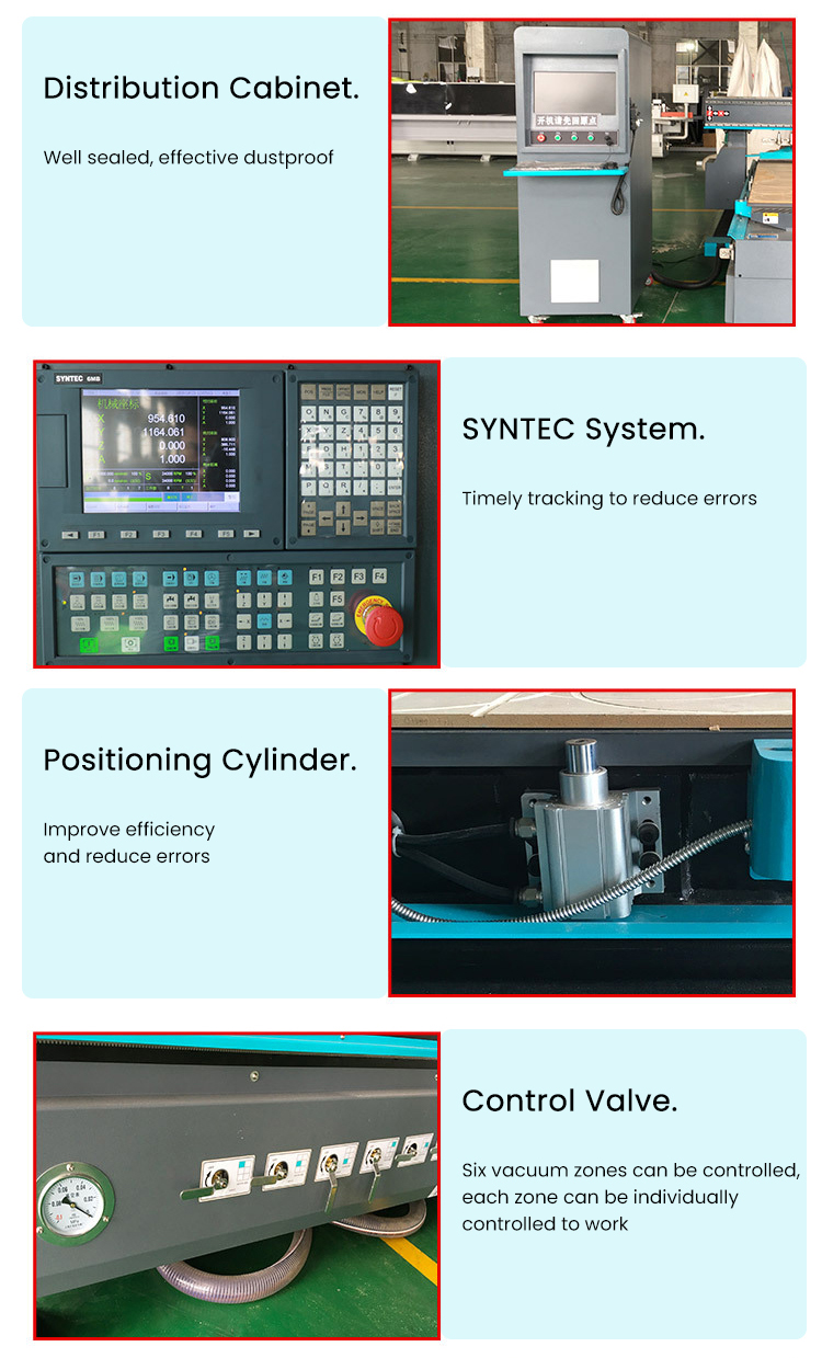 2500KG Single Spindle Professional Auto 1325 CNC Router for Retail Manufacturing