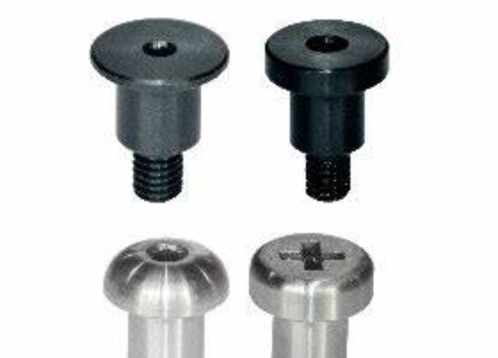 Black Carbon Steel Shoulder Metal Bolts Phillips Slotted Curly Shoulder Bolts In 1/6 8/12 1