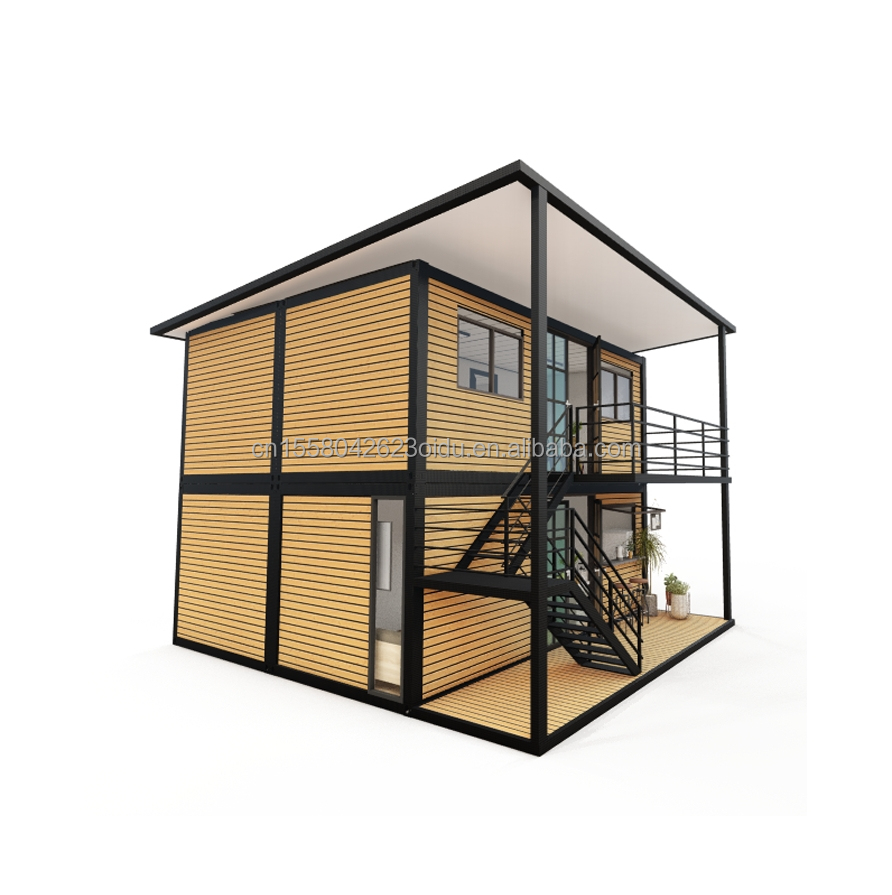 Aluminum Alloy Windows Modified Shipping Container Prefabricated Wooden Leisure Homes for Countryyard Family Vacation