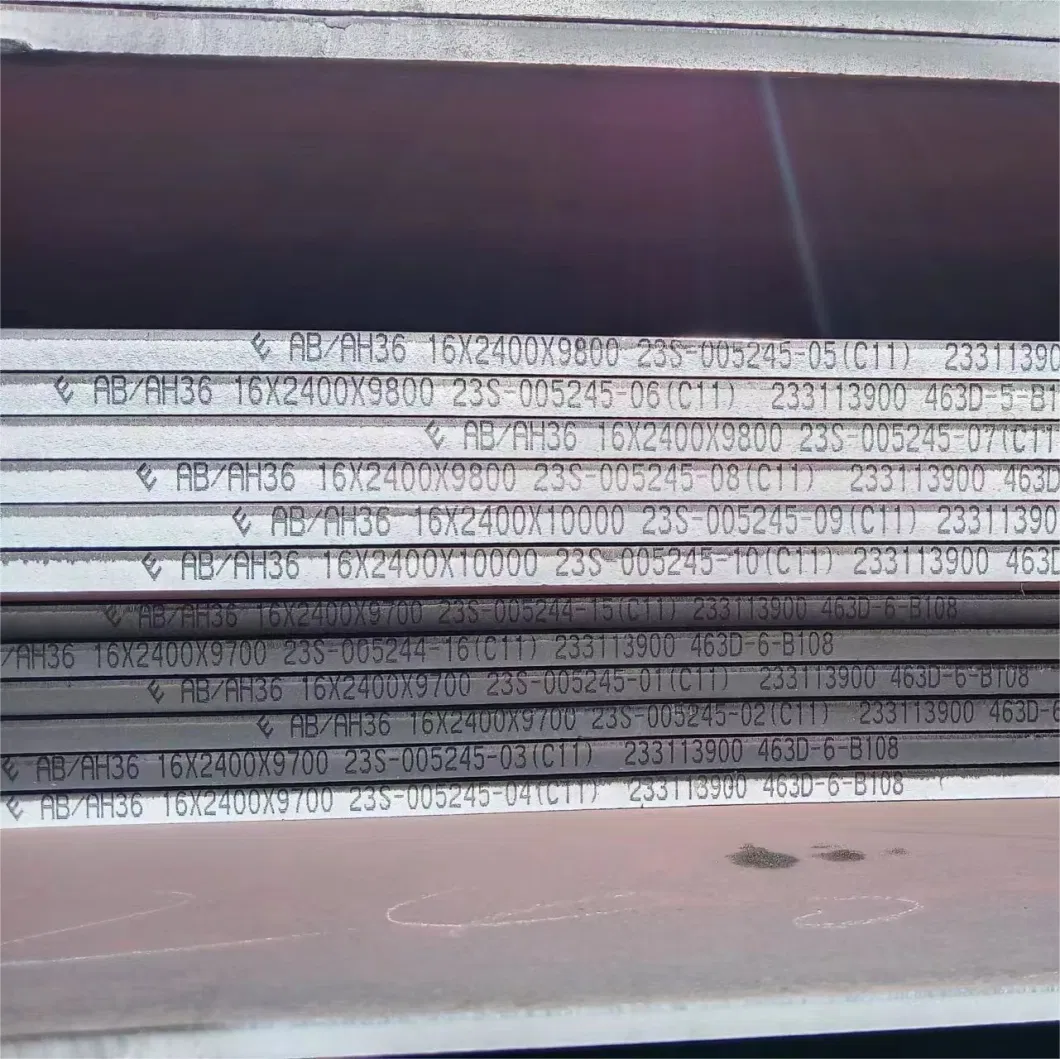 Factory Wholesale ABS BV CCS Dnv High Quality Shipbuilding Marine Steel Plate Ah32 Dh32 Eh32 Ah36 Dh36 Eh36 Hot Rolled Ship Building Carbon Steel Plate
