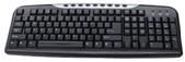 Buy cheap 9 Hot Keys With Full Black Multimedia Computer Wired Keyboard product