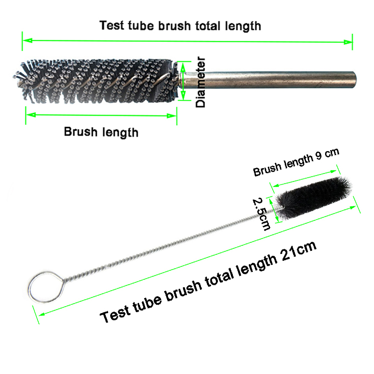 Industrial Polish Pipe Cleaning Cylinder Steel Wire Tube Deburrig Brush