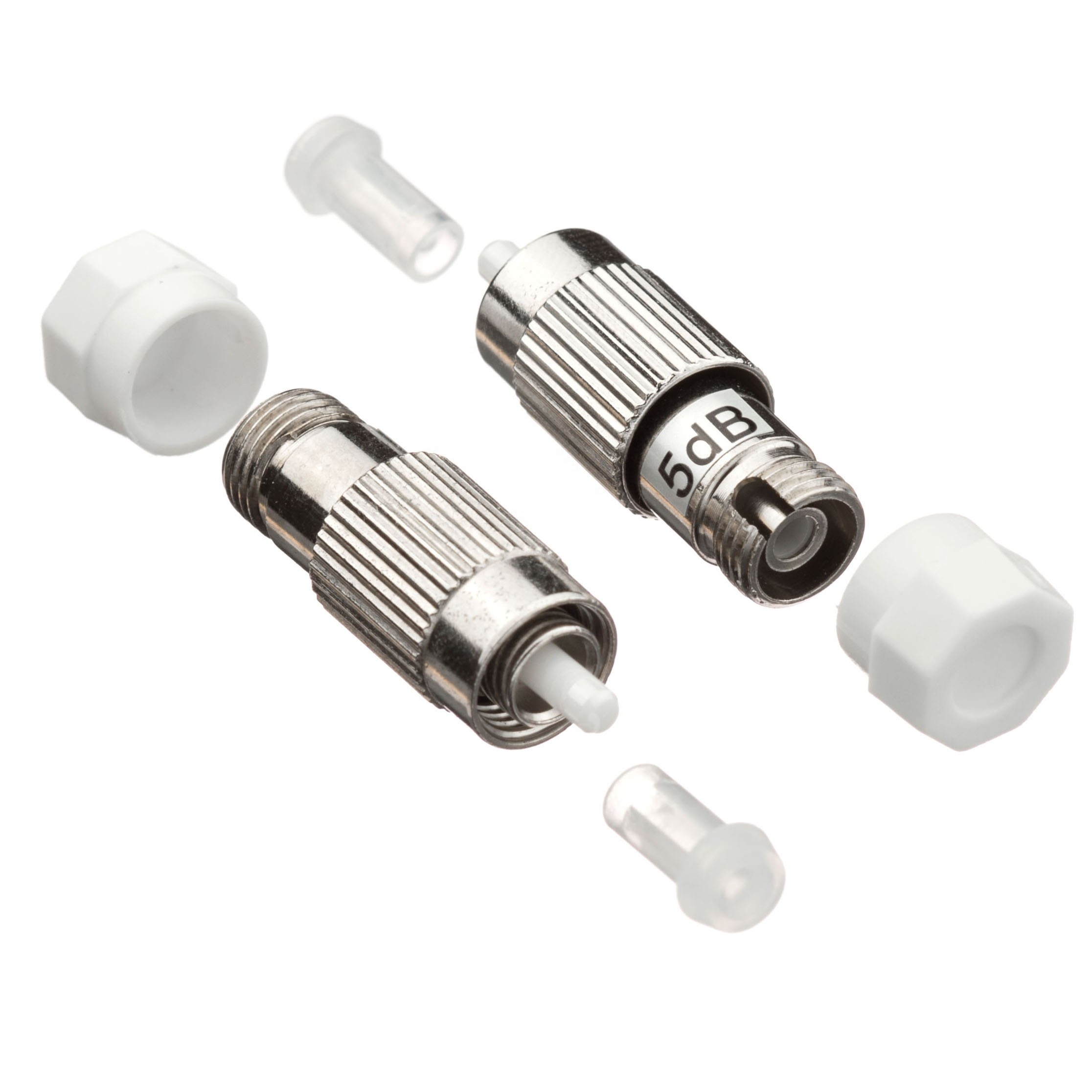 FC/UPC build out male to female attenuator with fixed attenuation value 5dB 10dB