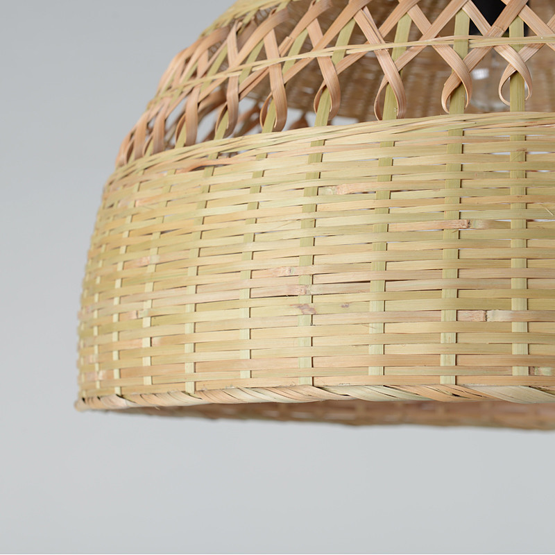 Delicate Art Bamboo Wicker Rattan Shade Pendant Light Fixture(WH-WP-30)