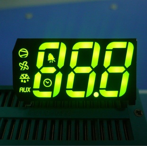 Custom 7 Segment LED Display For Temperature Humidity Defrost Compressor Fan Status Indicator