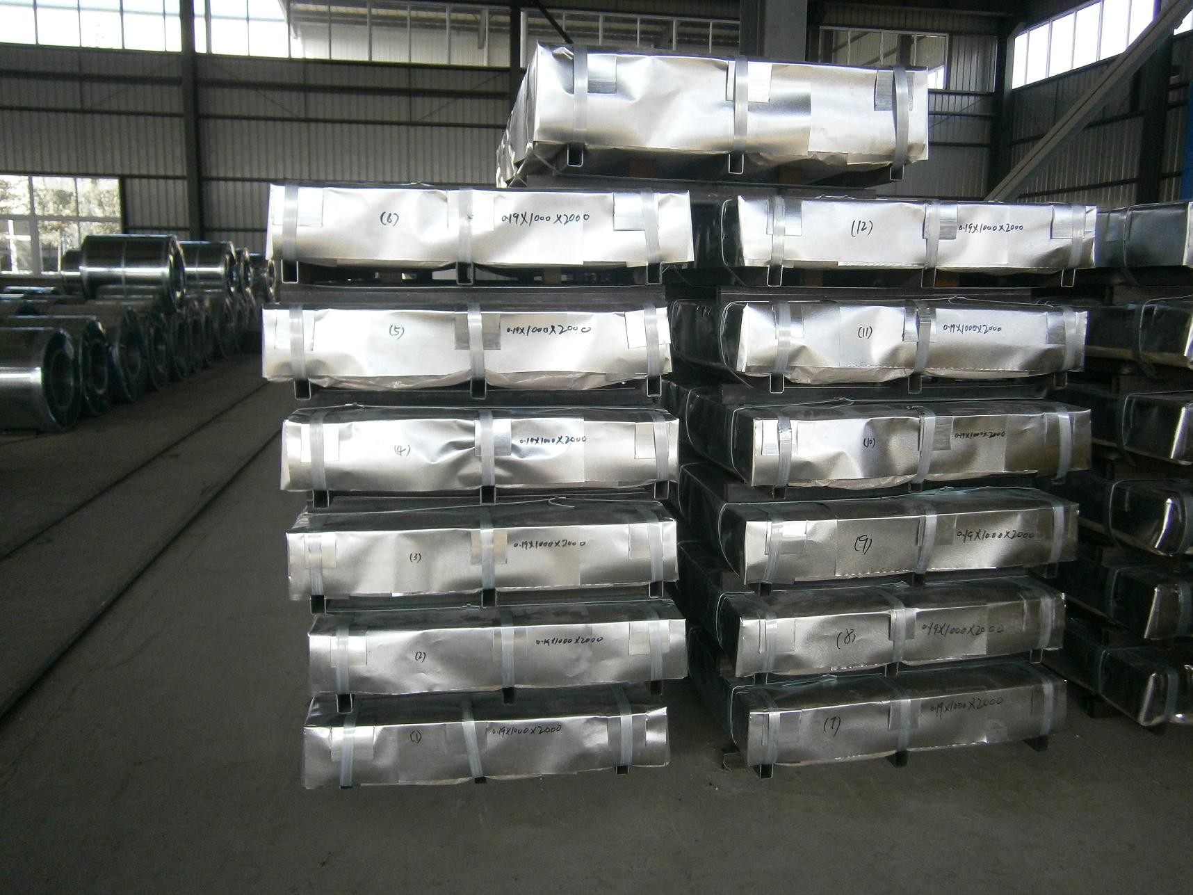 Big Spangle For Outer Walls Hot Dipped Galvanized Zinc Steel Sheet / Sheets