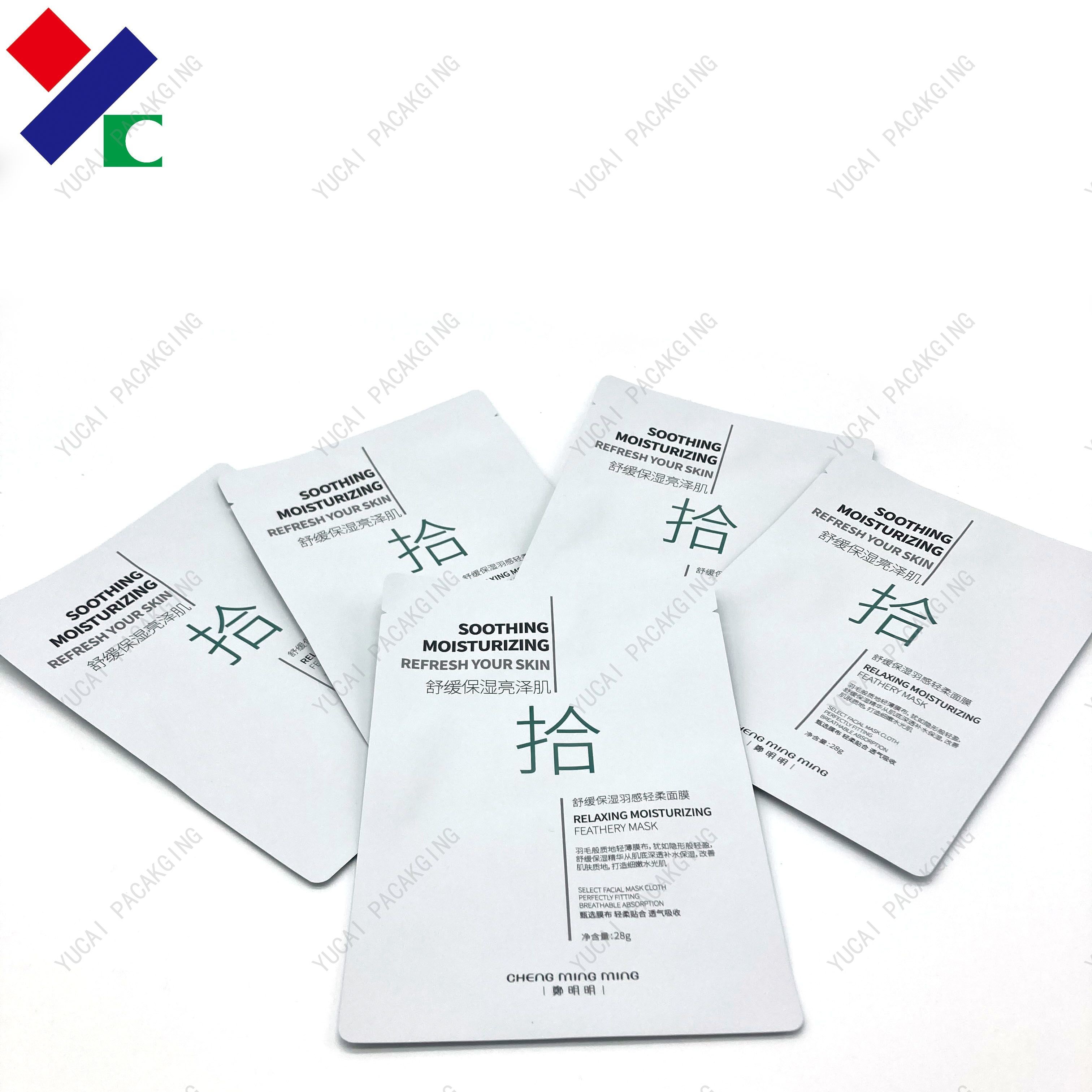 CMYK Non - Dust Mask Bag White Matte Printing Easy Tear Bags