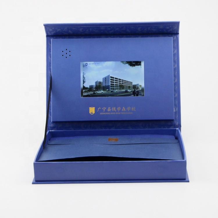 4.5/5/7/10.1 inch HD LCD video gift box custom print lcd video box for corporate marketing