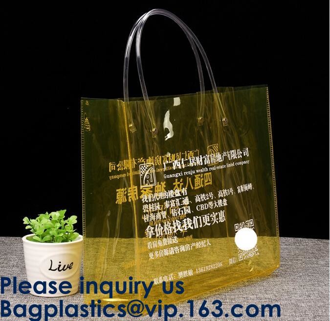 Promotional Pvc Shopping Bag Laser Tote Bag Handbag Waterproof Shopping Bag Glossy PVC Leather Bag PVC Woman Shopping Ba