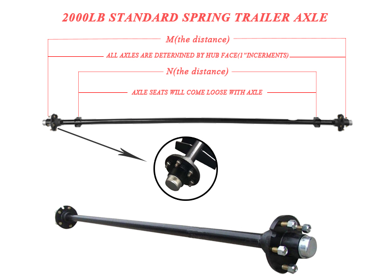 OEM NO. OEM Small Complete Boat Trailer Axle Spindle Kit Customer's Preferred Choice
