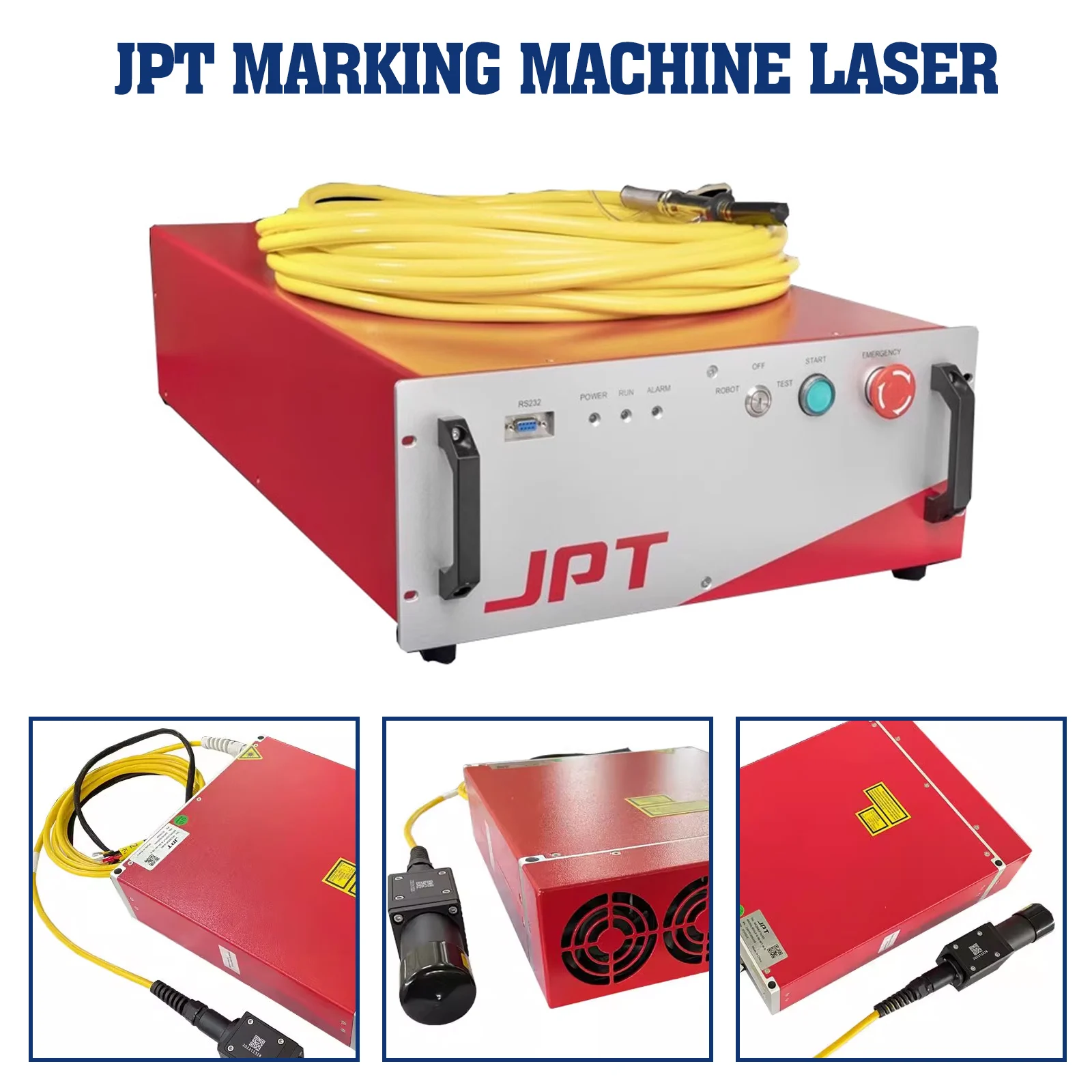 Mini Optical Fiber Laser Marking Machine For Plastic Metal Engraving 20W 30W