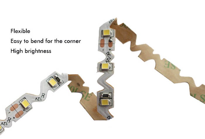Bendable S Shape Outdoor LED Light Vivid Color With Long Life Time