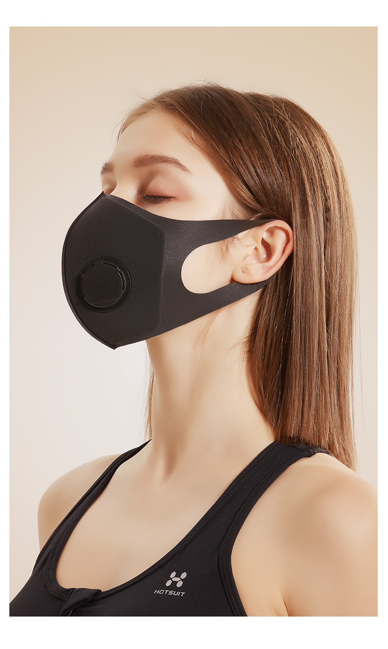 Washable Polyurethane SpongeCivil Face Mask Eco Friendly With Valve Filter