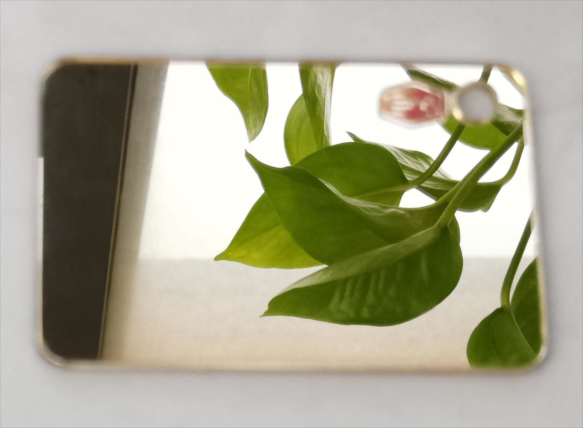 Professional 0.6mm-6mm 100% Virgin Golden Plexiglass Mirror Acrylic Sheet