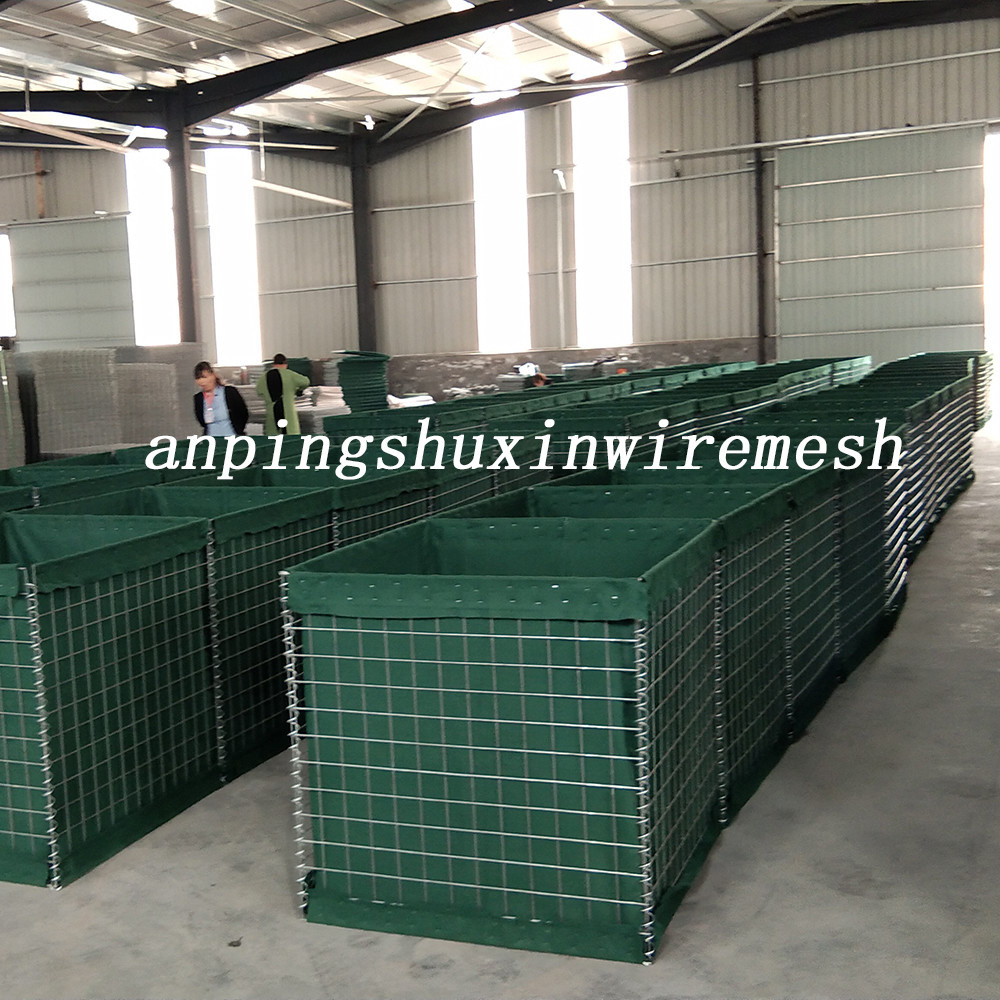 Military Hesco Bastion Barrier System CE Certificated 7.62cm X 7.62cm