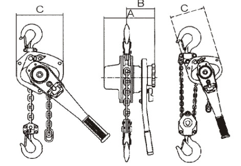 EN 13157 Construction Works 9T G80 Manual Chain Hoist