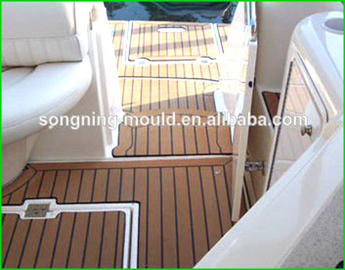 Skidproof Marine Teak Decking Floor Material with Waterproof and Sanding Features