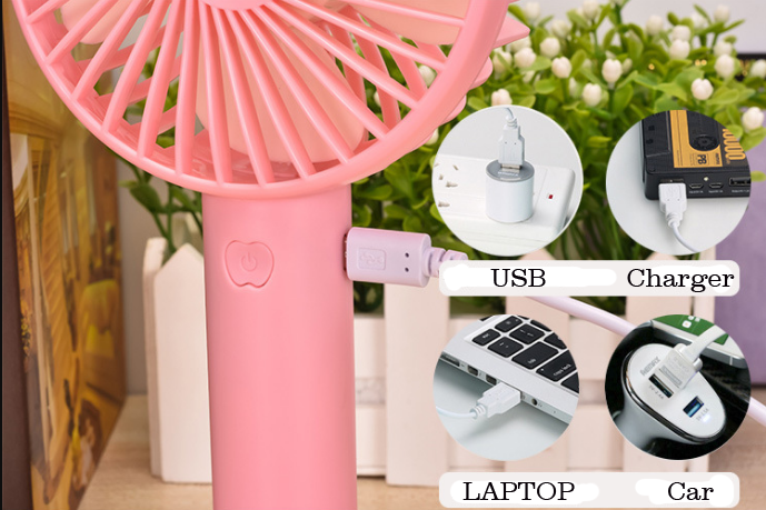 Portable Handheld Cooler Fan 800mAh Mini Handheld USB Fan