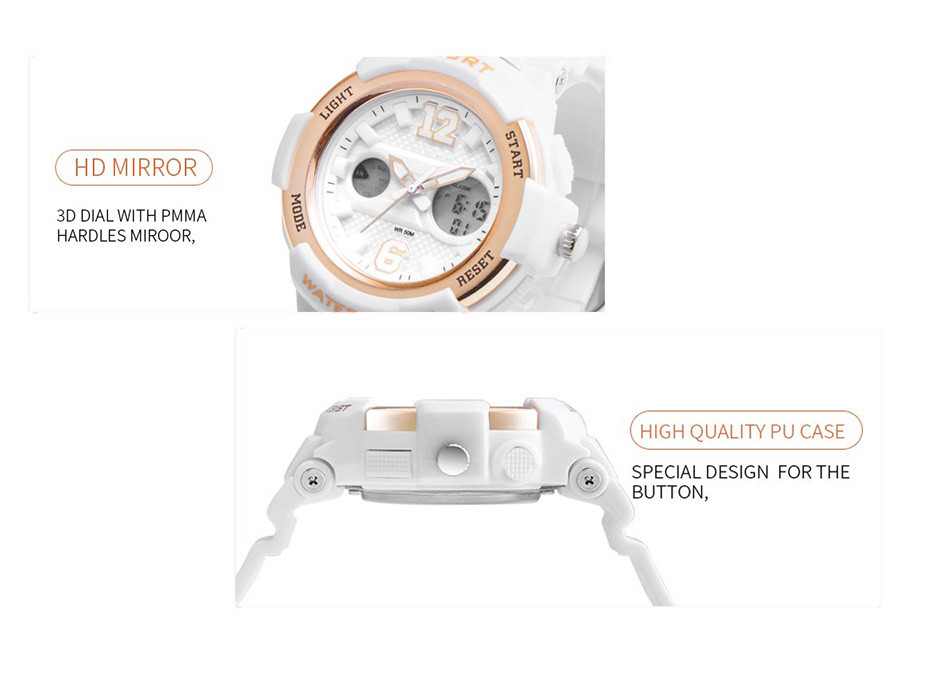 Women Waterproof Analog Watch , Multifunction Colorful Sport Watches