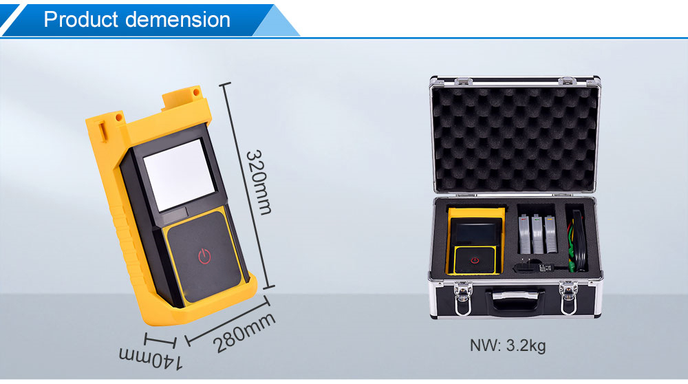 Three Phase Handheld Digital Phase Meter For Voltage Current Power Frequency Measurement